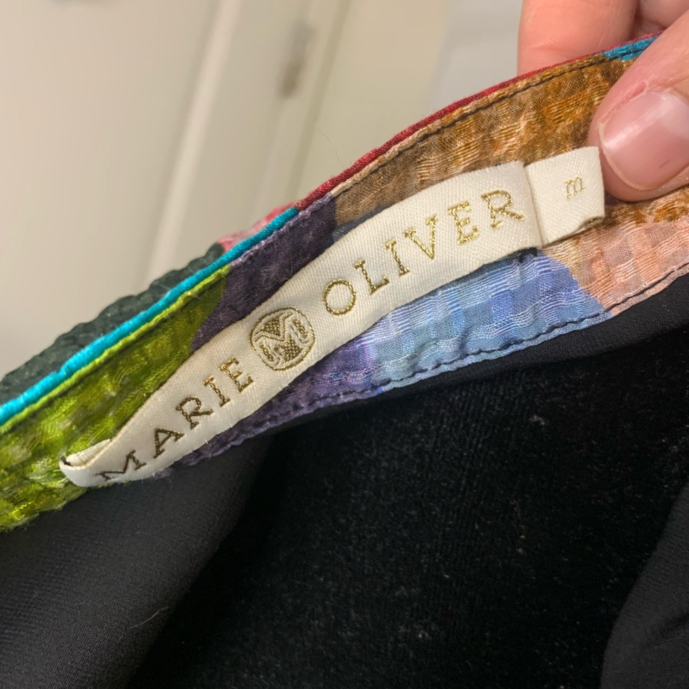 Marie Oliver Multicolor Patchwork Blouse - image 2